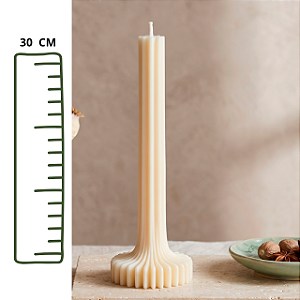 Vela Coluna em Cera 100% Vegetal