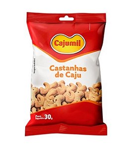 CASTANHA DE CAJU CAJUMIL (W4) 30G 30 UNIDADES