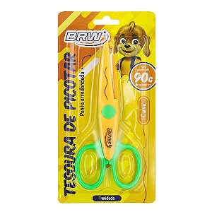 TESOURA ESCOLAR DE PICOTAR CURVA 13CM
