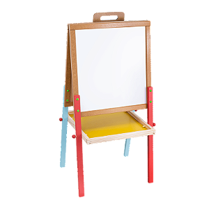 BRINQUEDO MADEIRA LOUSA MAGNÉTICA PORTÁTIL - 59 PÇS