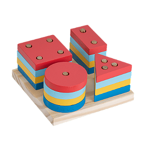 BRINQUEDO DE MADEIRA PRANCHA DE SELEÇÃO C/ 16 PÇS