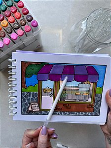 CANETA GEL BRANCA - PONTA FINA