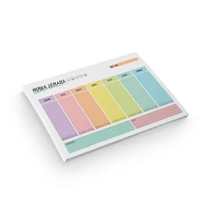 PLANNER DE MESA 250X170MM - ENJOY (Colorido com dias da semana) 54FLS - BRW
