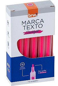 MARCA TEXTO DASHLIGHT- NEON ROSA - CAIXA C/12UN