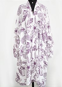 Kimono Lilas Branco #1402
