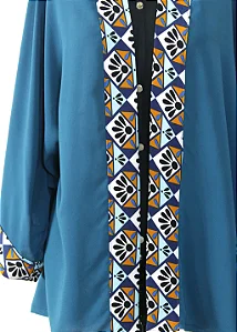 Kimono Azul Petróleo #1233