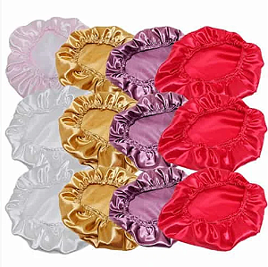 Touca de Cetim Anti-Frizz para Dormir