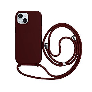 Capa com Alça para iPhone - Vermelho Dark Modelo do iPhone:17 Air