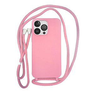 Capa com Alça para iPhone - Pink Modelo do iPhone:17 Pro Max