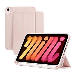 Smart Case para iPad com Suporte para Caneta - Rosa Modelo:2ª /3ª /4ª Geração