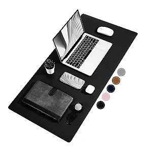 Desk Pad Portátil de Couro à Prova D’água 90x40 Cor:Preto