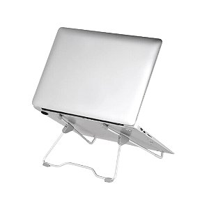 Suporte de Alumínio Dobrável para Notebook / Mackbook / Tablet e iPad Cor:Cinza