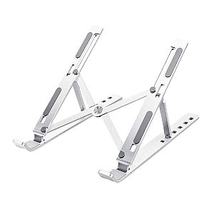 Suporte Compacto para Mac/Notebook em Metal Cor:Cinza