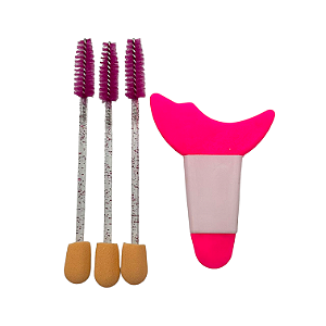 Escovinha de Cílios com Aplicador de Sombra Mais Molde para Delineado