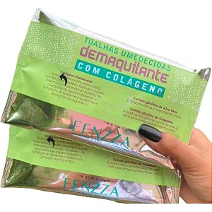 Lenço Demaquilante com Colágeno Fenzza