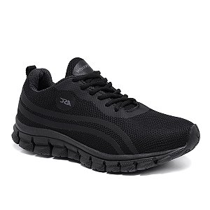 Tênis Unissex Esportivo Caminhada Black