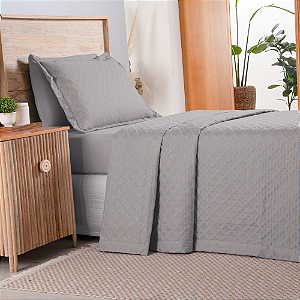 Kit Cobre Leito Matelado Dupla Face Attuale 2 Peças Solteiro 100% Poliéster - Ci