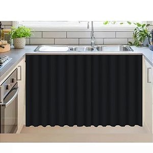 Cortina de Pia Cozinha 100% POLIÉSTER Tecido Antimofo
