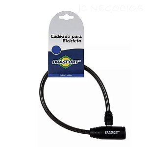 Cadeado Proteção Bicicleta 60cm Segurança 2Chaves Resistente