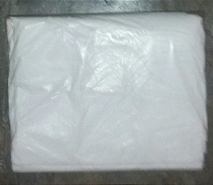 Saco De Lixo 100 Litros Branco Comum Com 100 Unid Leitoso