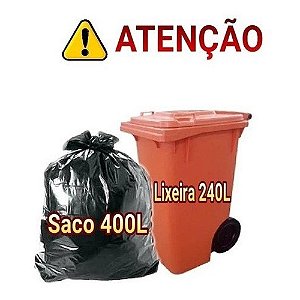 Sacos De Lixo 400 Litros Super Reforçado 100Un