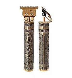 Maquininha De Acabamento Professional Barba cabelo Com Cor Dourada Voltagem 110v