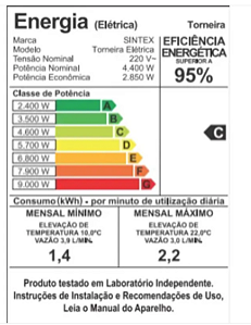 Torneira Elétrica Bica Alta 3T 4400W Branca Sintex VOLTAGEM:220V