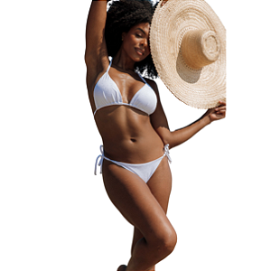 Biquini Cortininha Glam, Fio Duplo L'evo