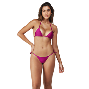 Biquini Sol Fio Dental L'evo, Top Cortininha sem Bojo