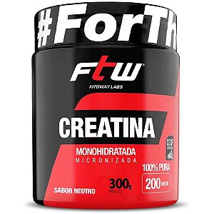 Creatina Monohidratada Micronizada 100% Pura 300g FTW