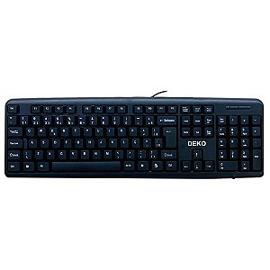 Teclado Deko Multimídia USB PC e Notebook Padrão ABNT RL-K01