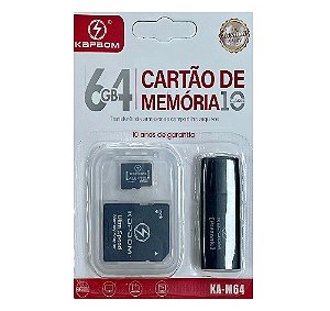 Cartão De Memória Micro SD 64Gb KAM64