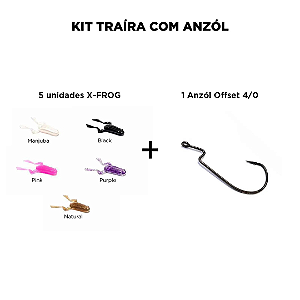 Kit Traíra X-Frogs 9,5cm Com Anzol Monster 3x