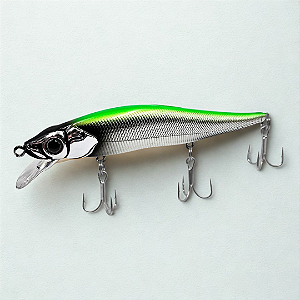 Isca Artificial Yara Maquina 110 15g - Cor 86 - Cromada Dorso Verde (ma)