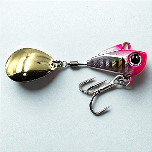 Isca Artificial Yara Little Spin 10g - Cor 01 - Rosa Holografico