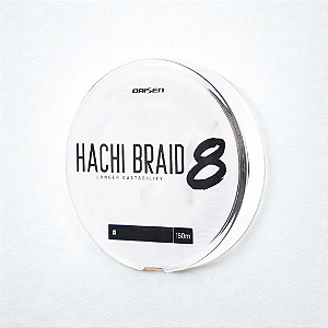 Linha Multifilamento Hachi Braid 8x Cinza 0,23mm - 150mts