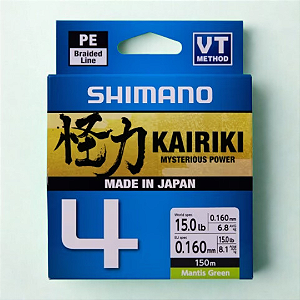 Linha Multifilamento Kairiki 4X - Shimano - Multicolor - 0.28mm (150mts)