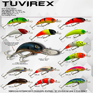 Isca Artificial Diones Tuvirex 120 - Meia-Água/Fundo 12cm 32.5g