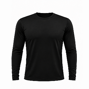 Camisa UV Proteção UV50+ Manga Longa Preta - Tamanho G