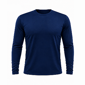 Camisa UV Proteção UV50+ Manga Longa Azul - Tamanho G