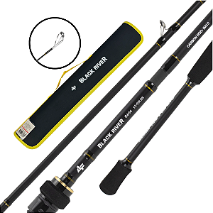 Vara p/ Carretilha Black River - 4 partes - 1,83m - 12-25lbs - Albatroz + Tubo de Transporte