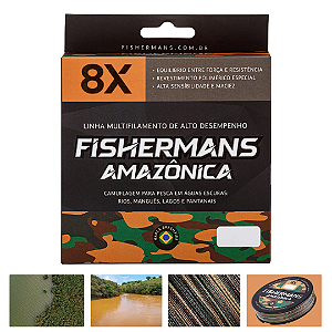Linha Multifilamento 8X Fishermans Amazônica (300mts)