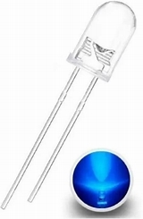 Led 5mm Azul Alto brilho transparente