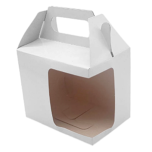 Caixa para Caneca de 325ml com Visor - Unidade