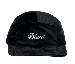 Boné Blunt Five Panel Velvet Preto