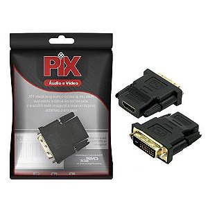 Adaptador DVI Macho Para HDMI Fêmea