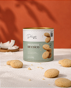Biscoito de Coco Especial Delicê na Tubolata de 160g
