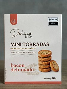 Mini Torrada Bacon Cx 40g