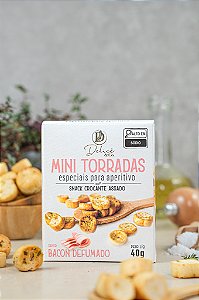 Mini Torrada Bacon Cx 40g