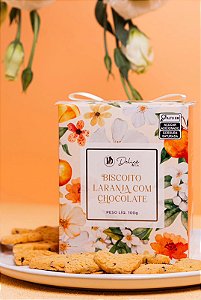 Biscoito de Laranja com Chocolate Caixa 100g